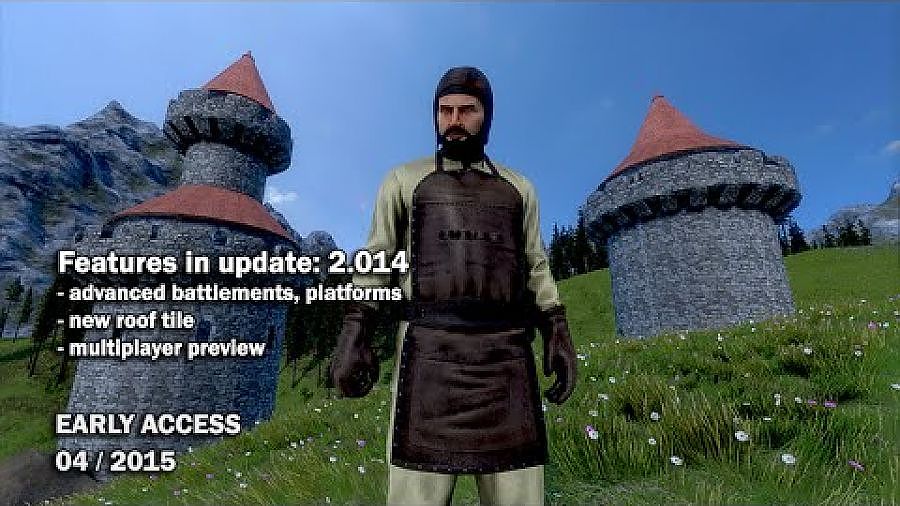 Medieval Engineers - Update 02.014: Large roof tiles, Battlements, Platforms + multiplayers comming soon